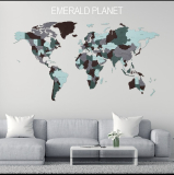 Svetová mapa veľkosť M Emerald Planet