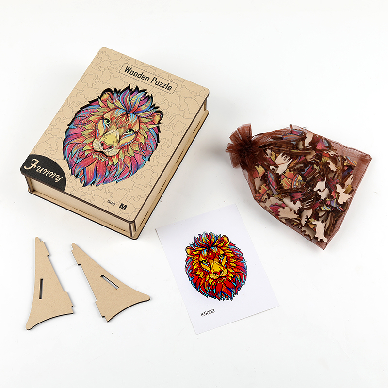 Drevené puzzle LEV