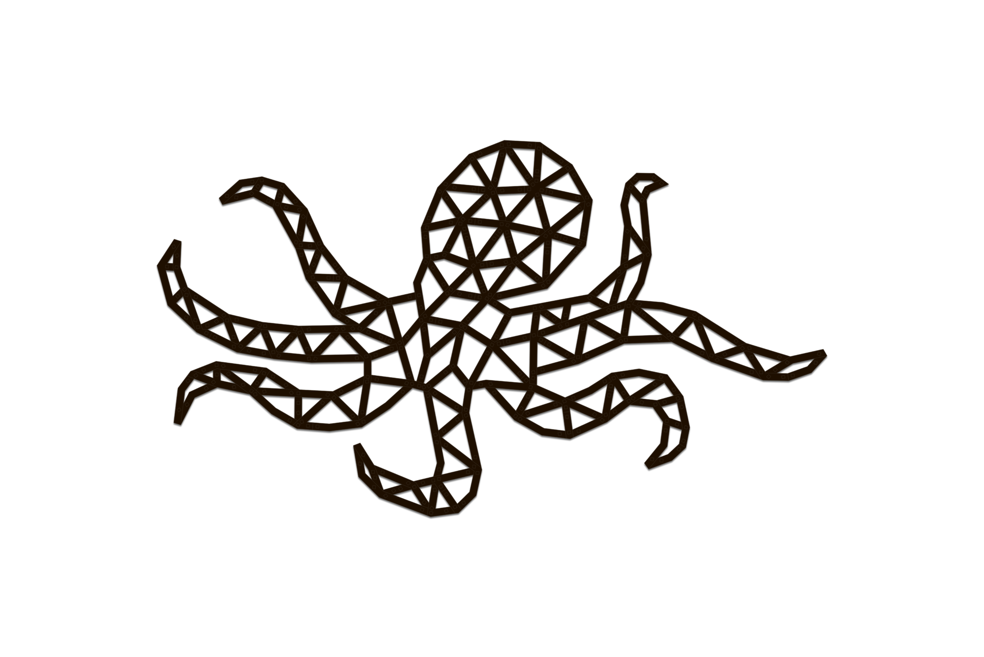 Drevené puzzle – chobotnica