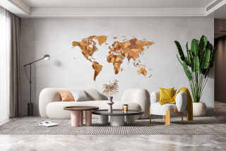 Svetová mapa veľkosť S Choco World