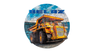Drevené puzzle – BELAZ7513